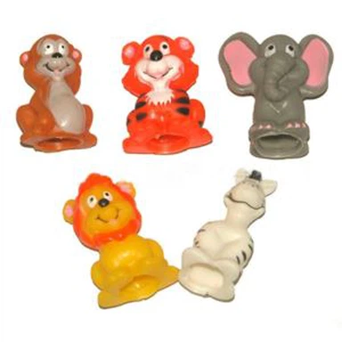 6P gratuit marionnette à doigt animaux en PVC