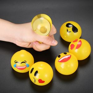 Squeeze Stress Toy Toy Emoji balle balle anti-stress eau