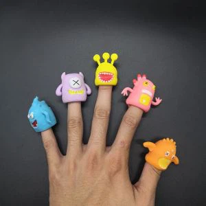 Marionnette à doigt en caoutchouc