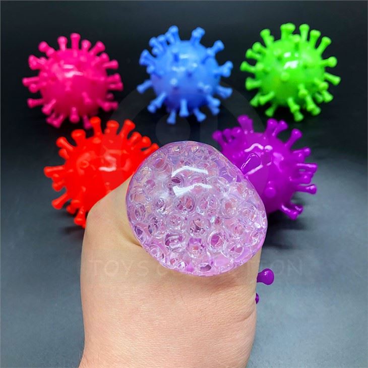 Gros Vente Chaude Perles Décompression Stress Soulager Squeeze Ball Jouet Vent Virus Boules Squishy Pour Enfants
