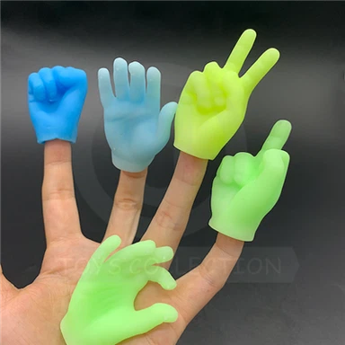 Marionnette à doigt à presser gestuelle fantaisie